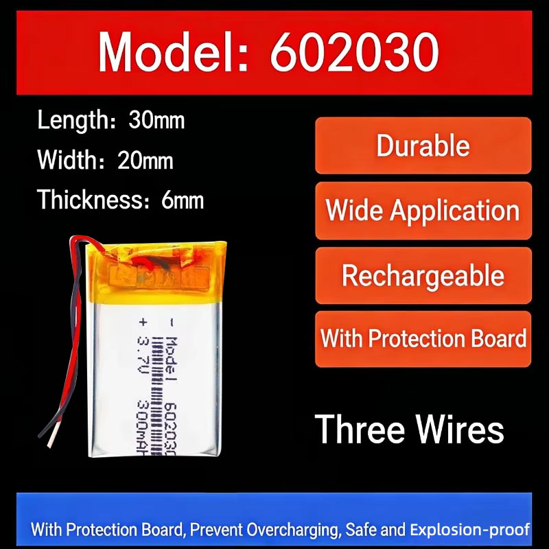 3.7V 300mAh 602030 Lithium Bat - огляд і ціна Smartwatch