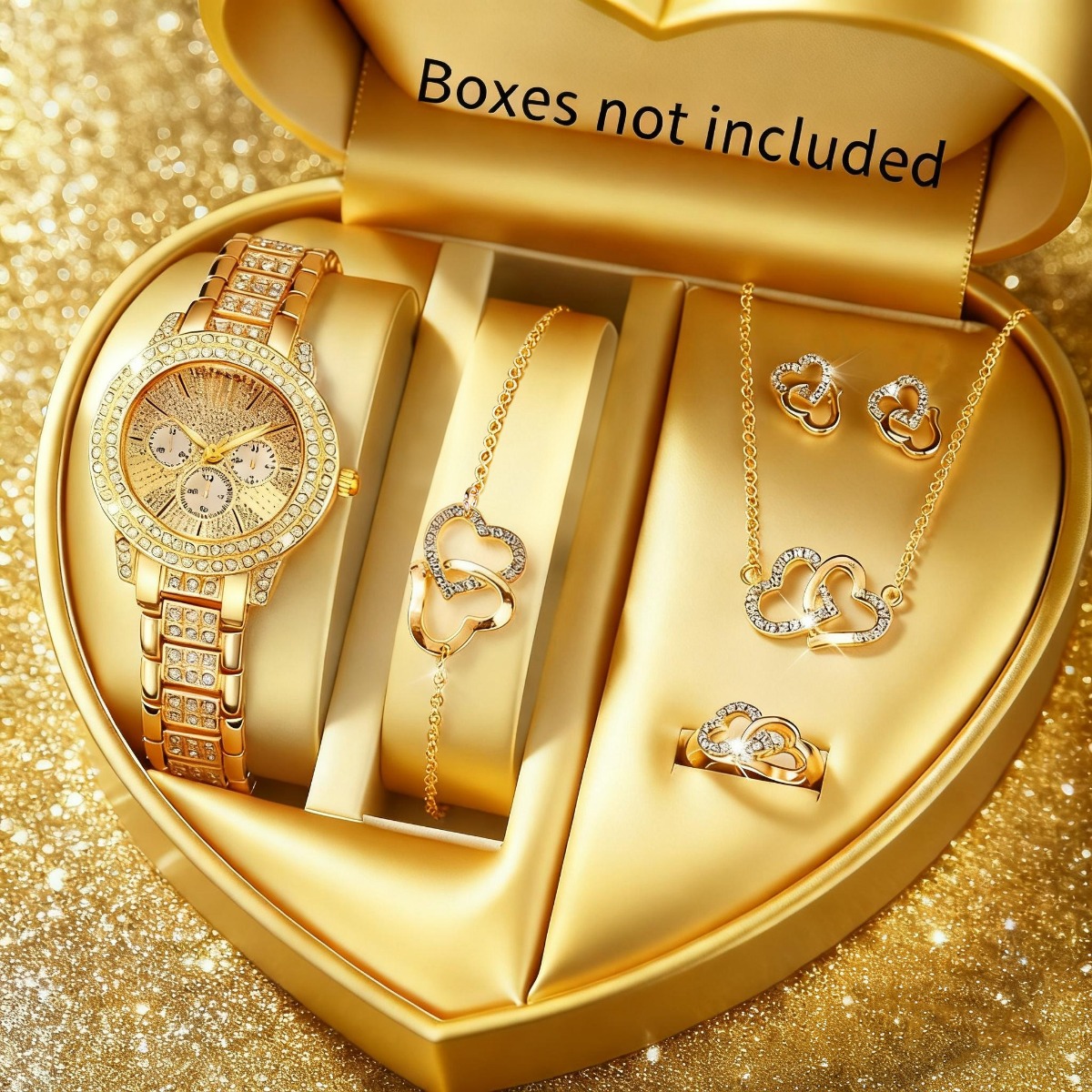 6PCS Luxury Rhinestone Women W - огляд і ціна Jewelry Watches For Ladies