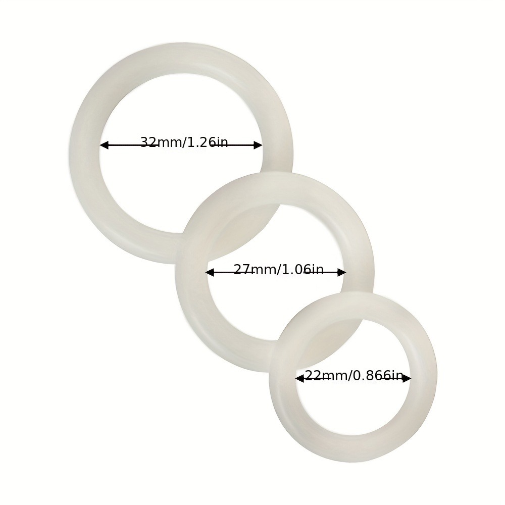 3PCS Silicone Penis Rings Set  - огляд і ціна Couple Ring Set