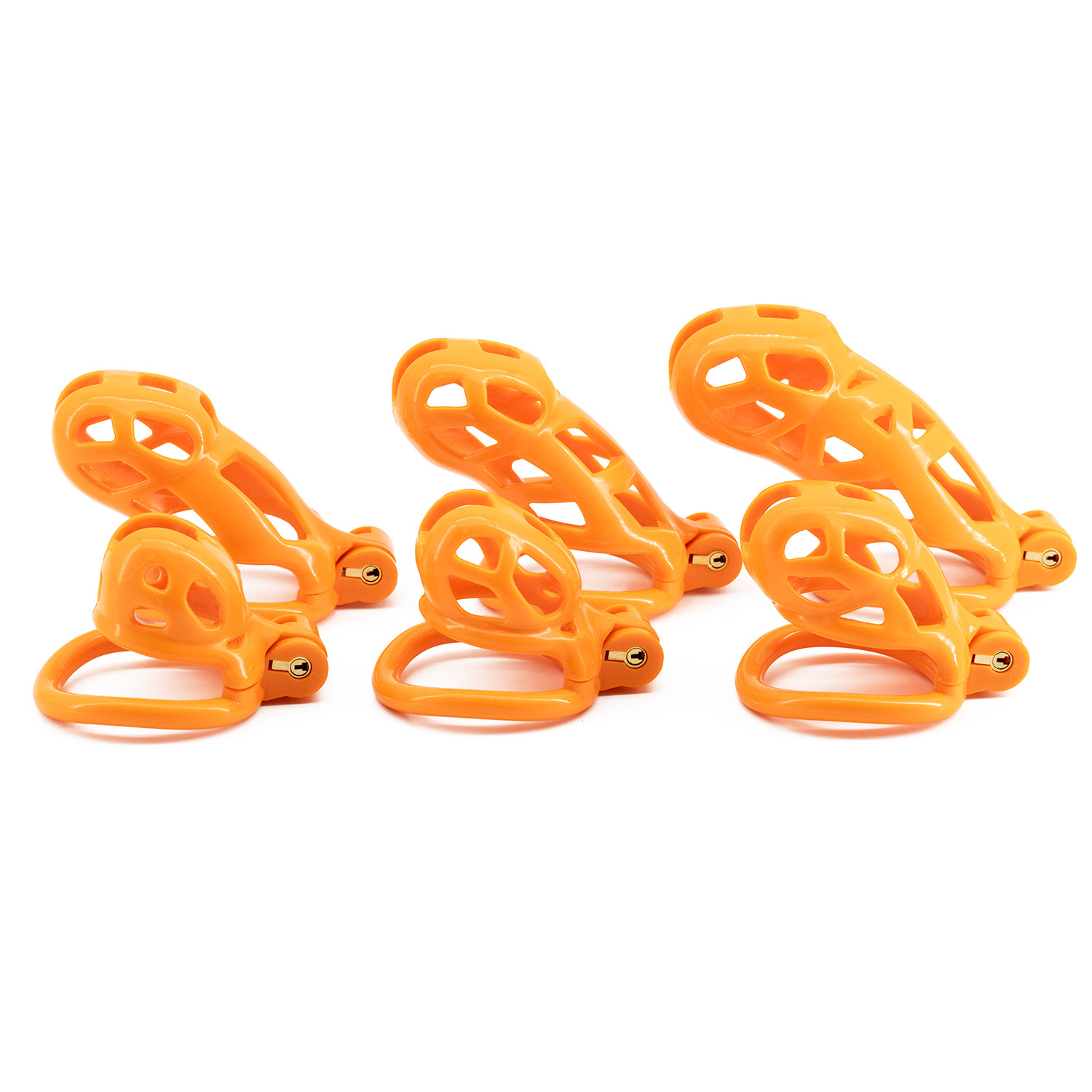 6 sizes CB Nylon Chastity Cage - огляд і ціна Couple Ring Set