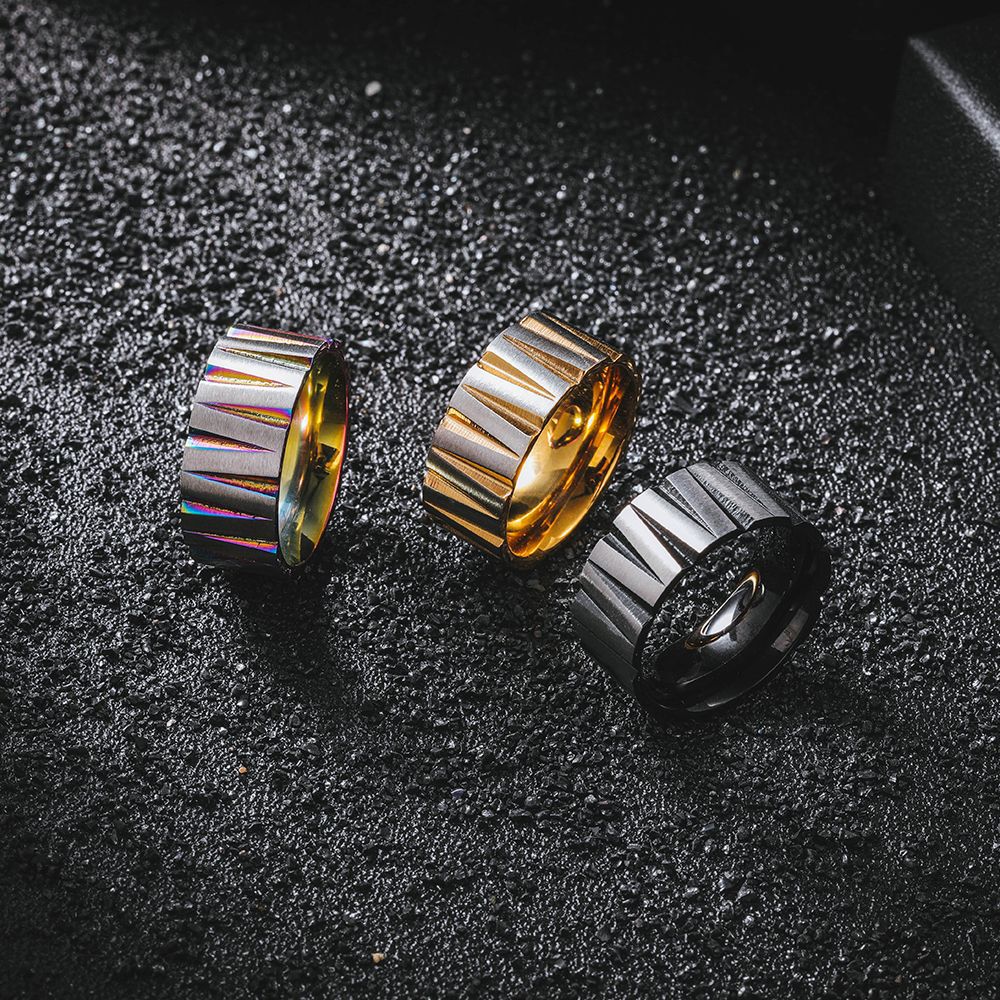 Colorful Stainless Steel Irreg - огляд і ціна Couple Ring Set