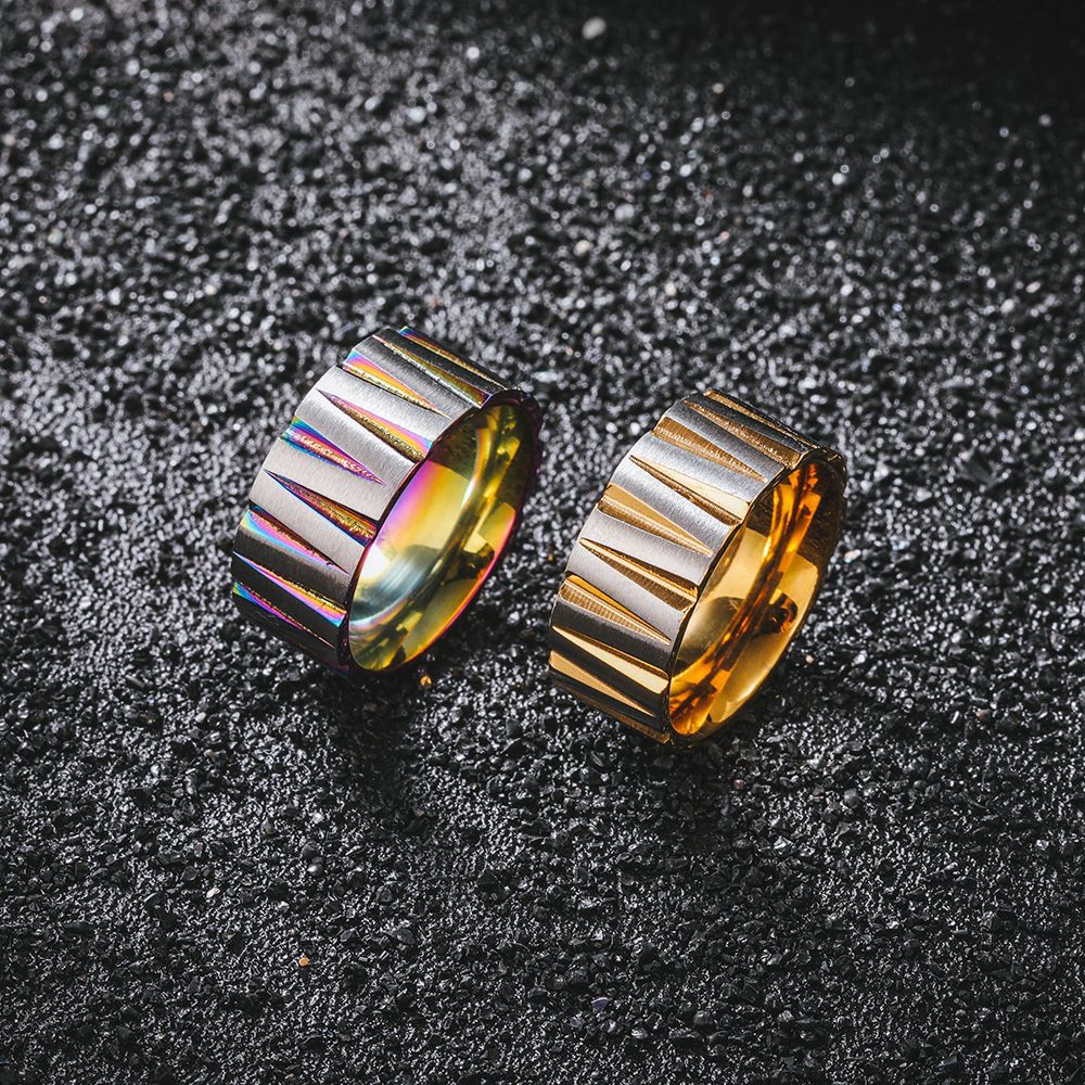 Colorful Stainless Steel Irreg - огляд і ціна Couple Ring Set