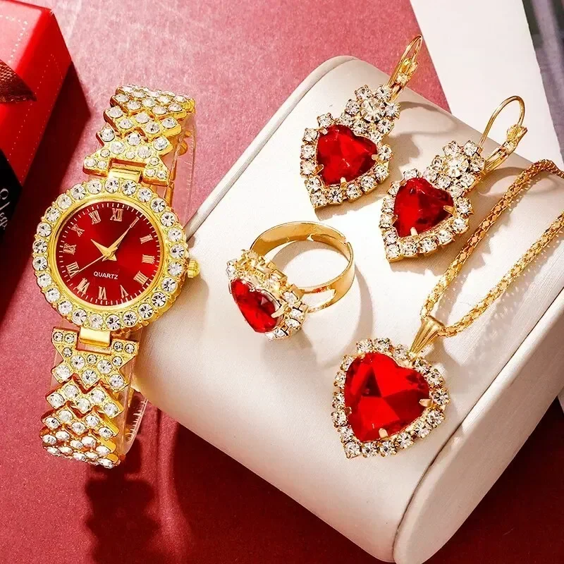 Golden Luxury Watch Women Ring - огляд і ціна Jewelry Watches For Ladies