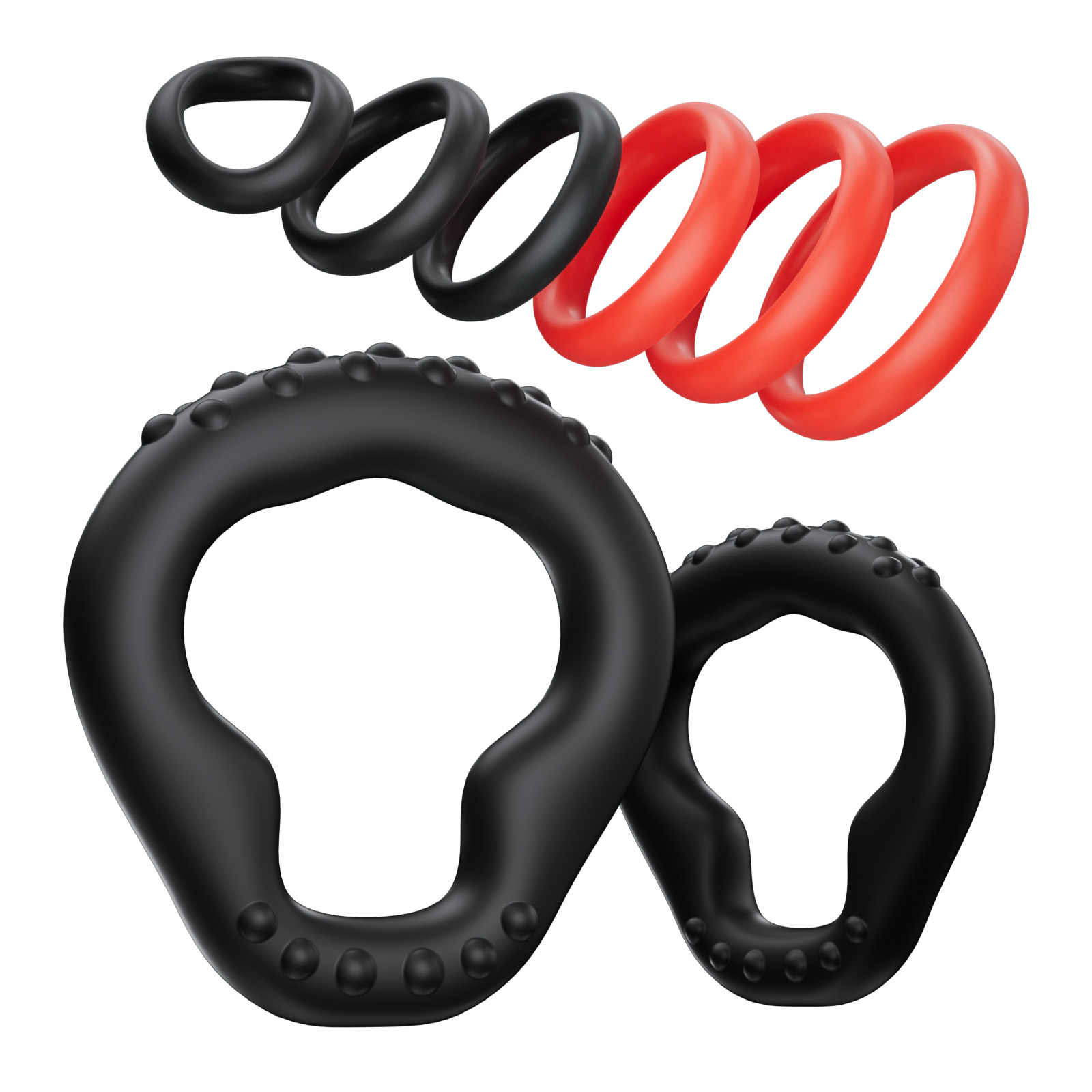 KUSHOR 8 PCS Silicone Penis Ri - огляд і ціна Couple Ring Set