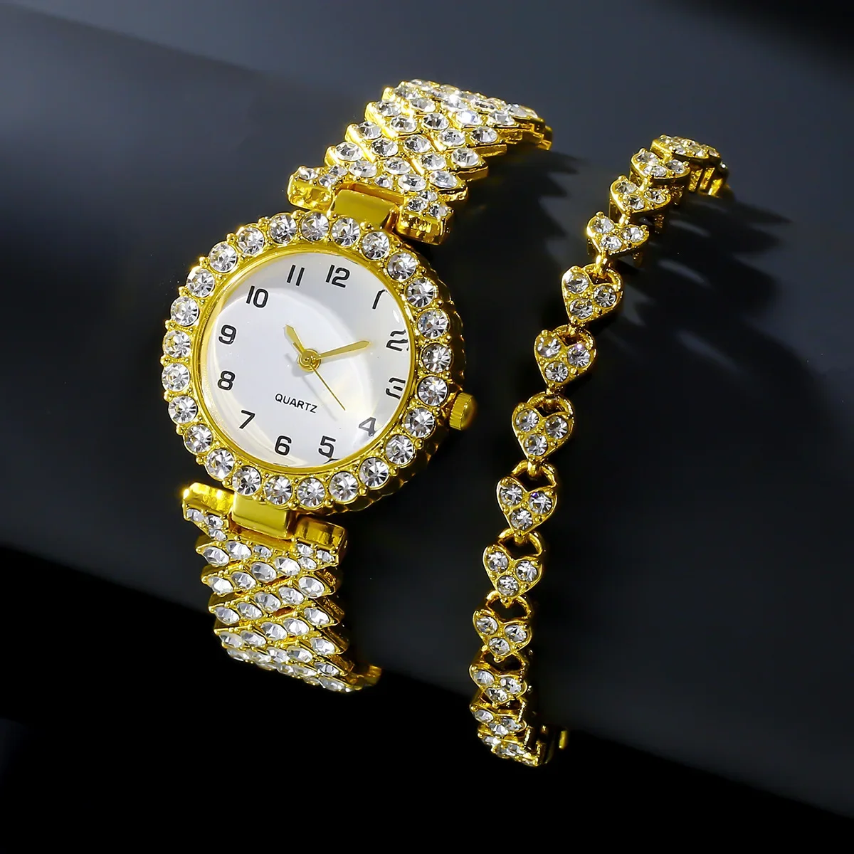 1pcs/2pcs Luxury Fashion Women - огляд і ціна Jewelry Watches For Ladies