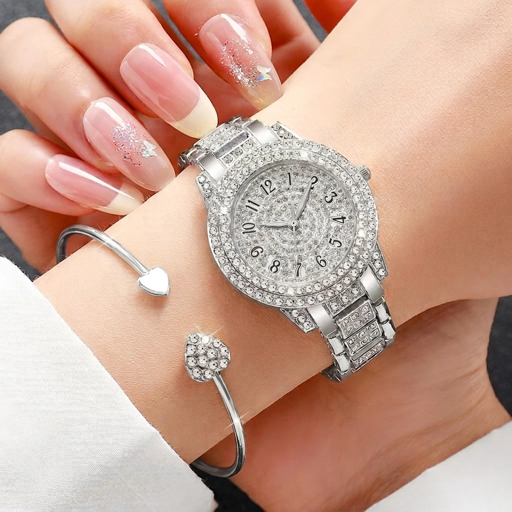 6PCS Fashion Rhinestone Women  - огляд і ціна Jewelry Watches For Ladies