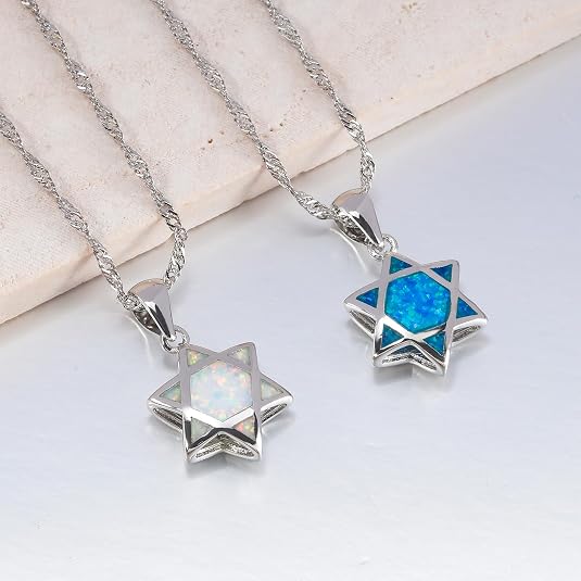 Star of David Opal Pendant Nec - огляд і ціна Jewelry & Watches Store