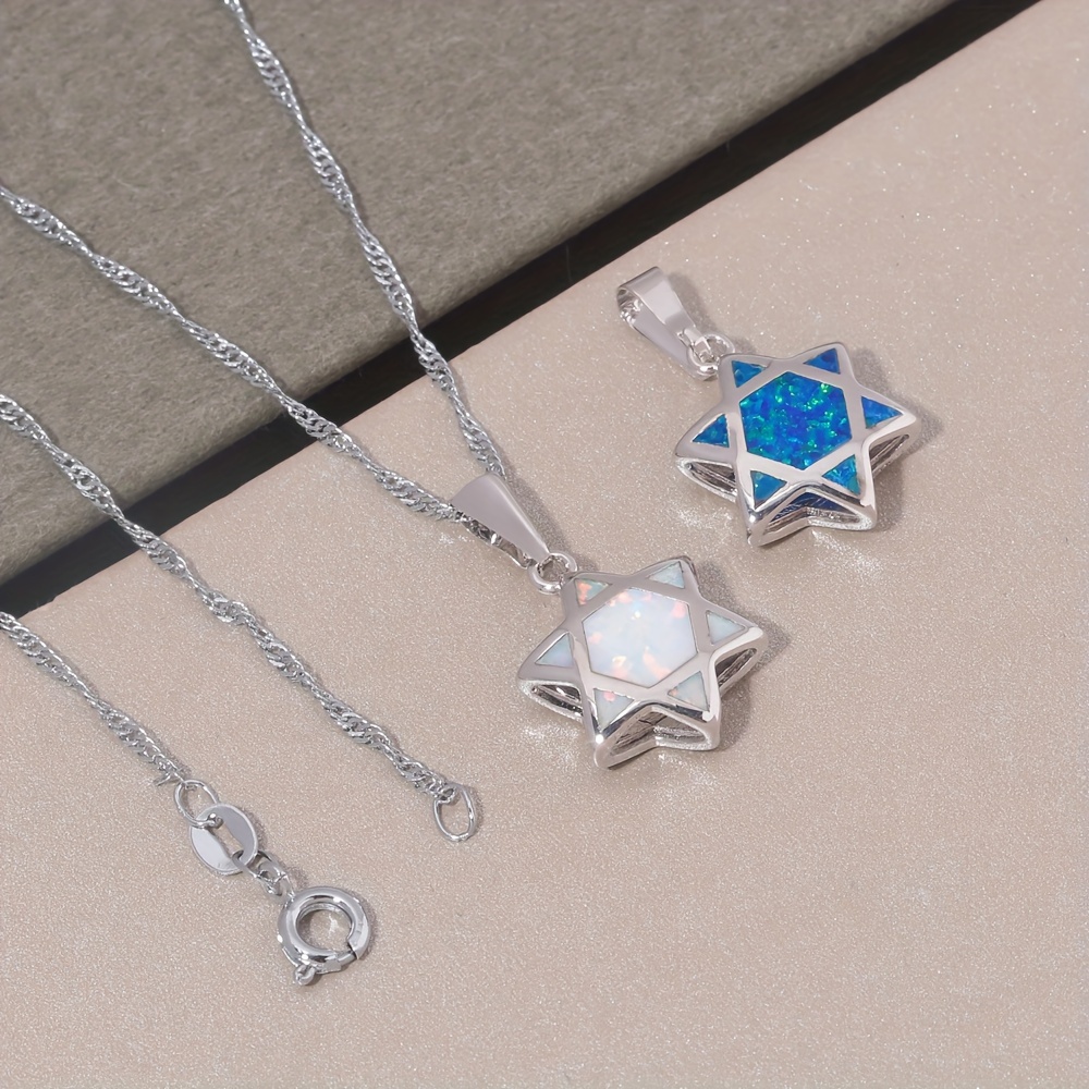 Star of David Opal Pendant Nec - огляд і ціна Jewelry & Watches Store