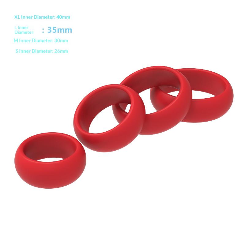 4Pcs Silicone Penis Ring Set f - огляд і ціна Couple Ring Set